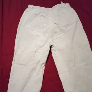 Khaki corduroy pants,  petite